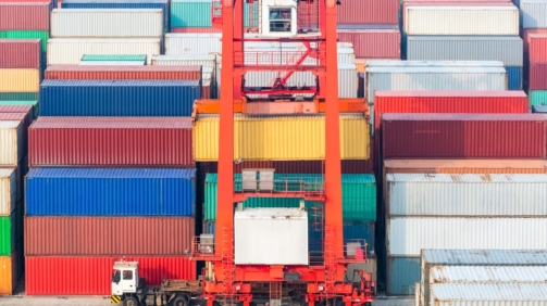 container freight station, container yard and transtainer